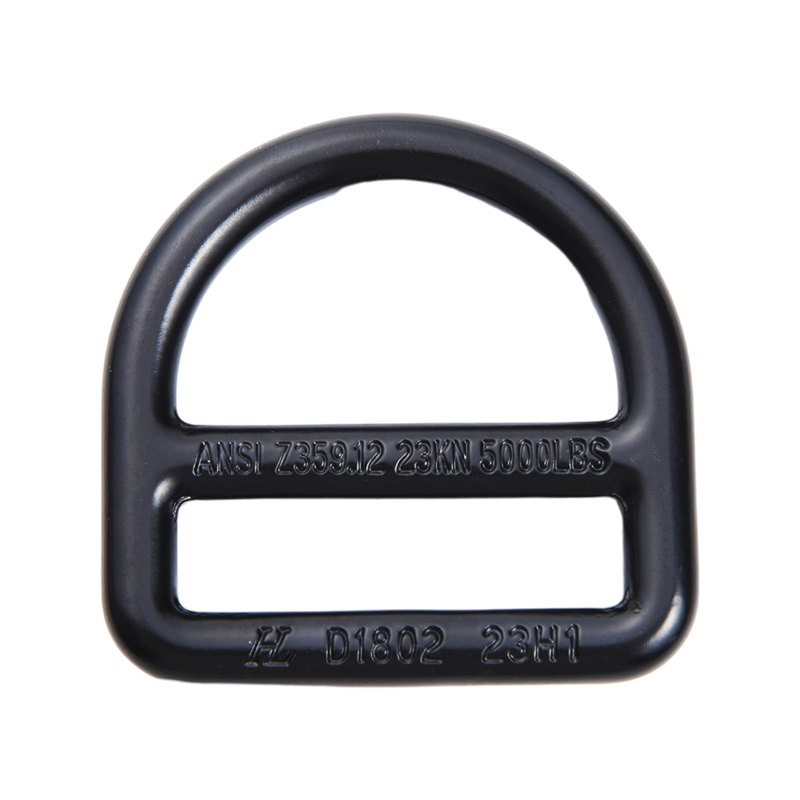 HLD1802 46mm galvanisert dobbelstangstål D-ring