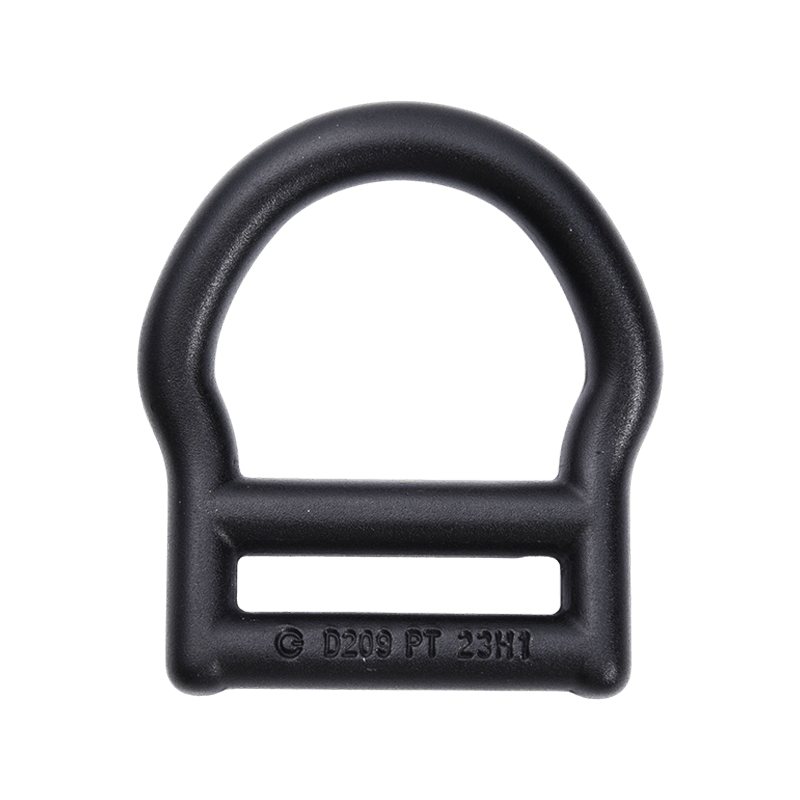 HLD1807 46mm Inner Størrelse Sort Aluminium D Ring